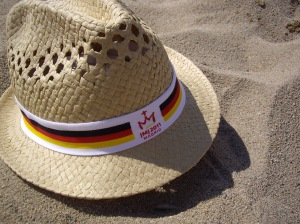 Der Pilgerhut der Deutschen am Strand